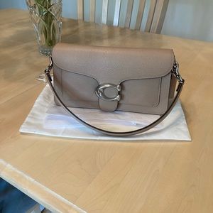 Coach Tabby 26 in Taupe/Silver